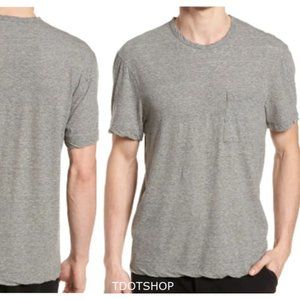 James Perse High Twist T-shirt Heather Grey